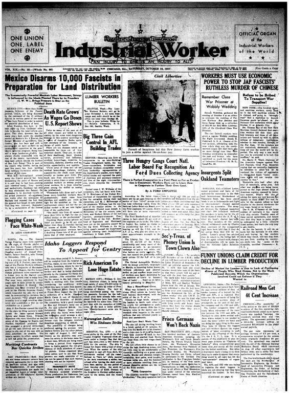 Industrial Worker (October 16, 1937)